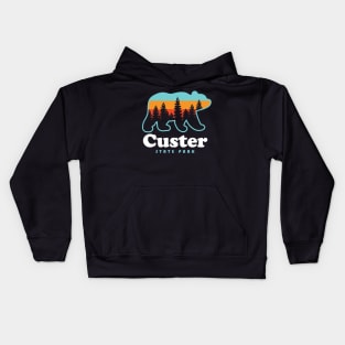 Custer State Park Camping South Dakota Bear Kids Hoodie